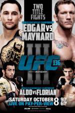 Watch UFC 136 Edgar vs Maynard III 123movieshub