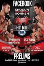 Watch UFC Fight Night 26 Facebook Prelims 123movieshub